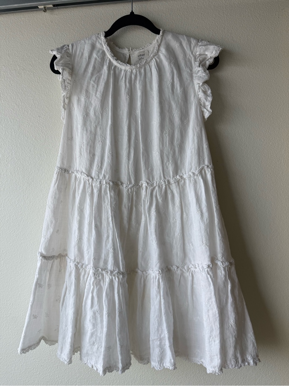 Wilfred White Tiered Eyelet Sundress